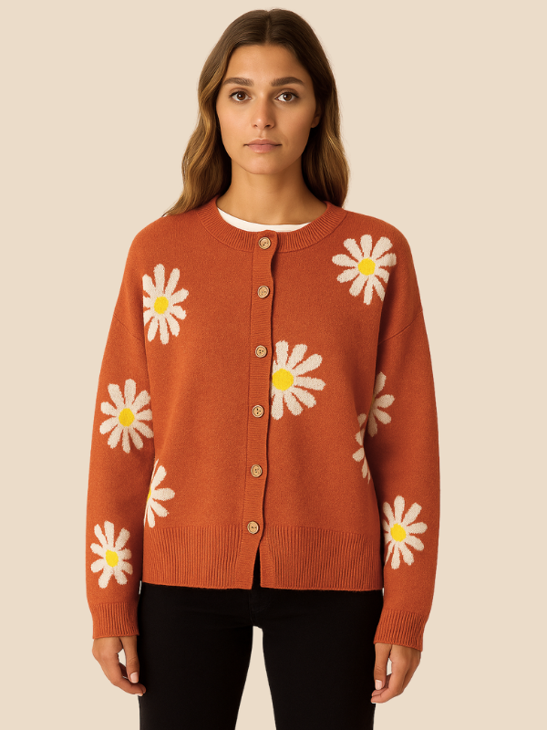 Indiana | Daisy Print Cardigan for Women