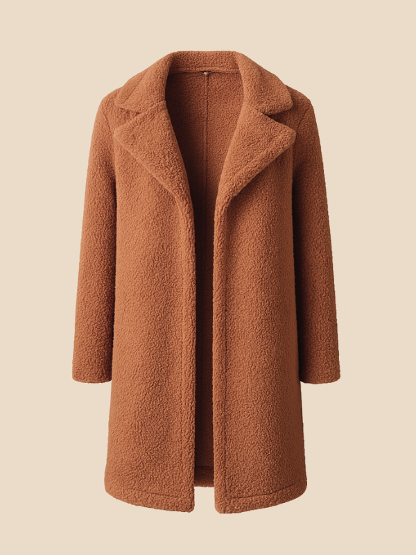 Cyrene | Women's Long Fleece Teddy Coat