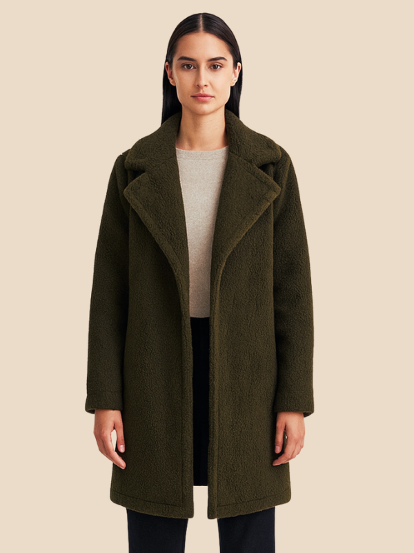 Cyrene | Women's Long Fleece Teddy Coat