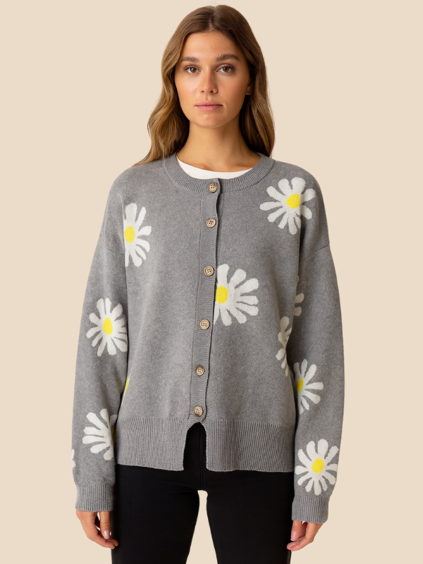 Indiana | Daisy Print Cardigan for Women