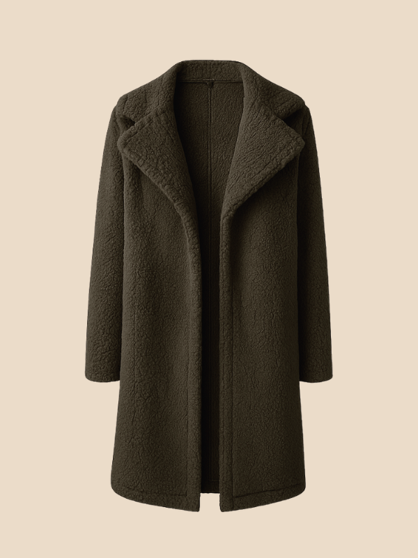 Cyrene | Women's Long Fleece Teddy Coat