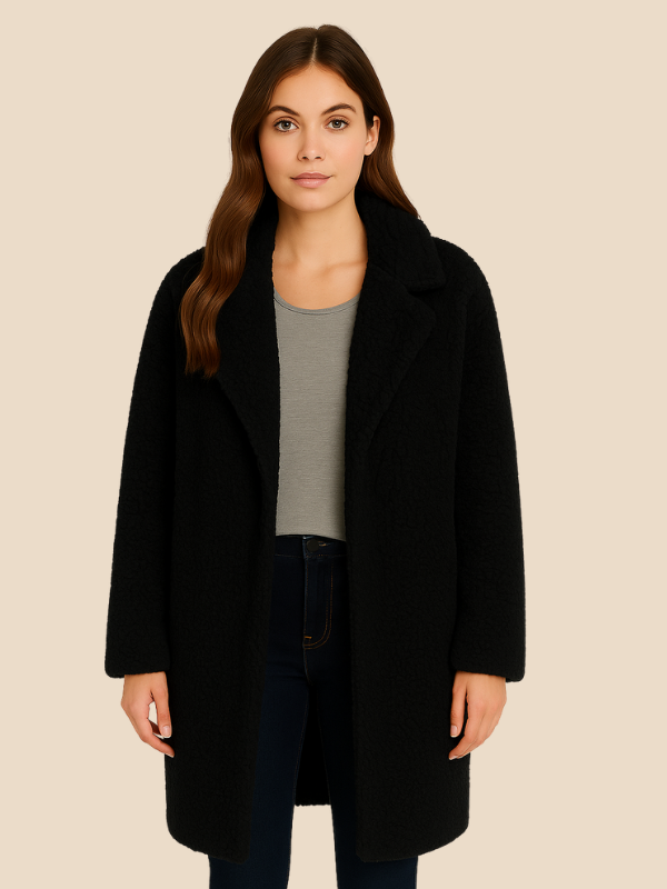 Cyrene | Women's Long Fleece Teddy Coat