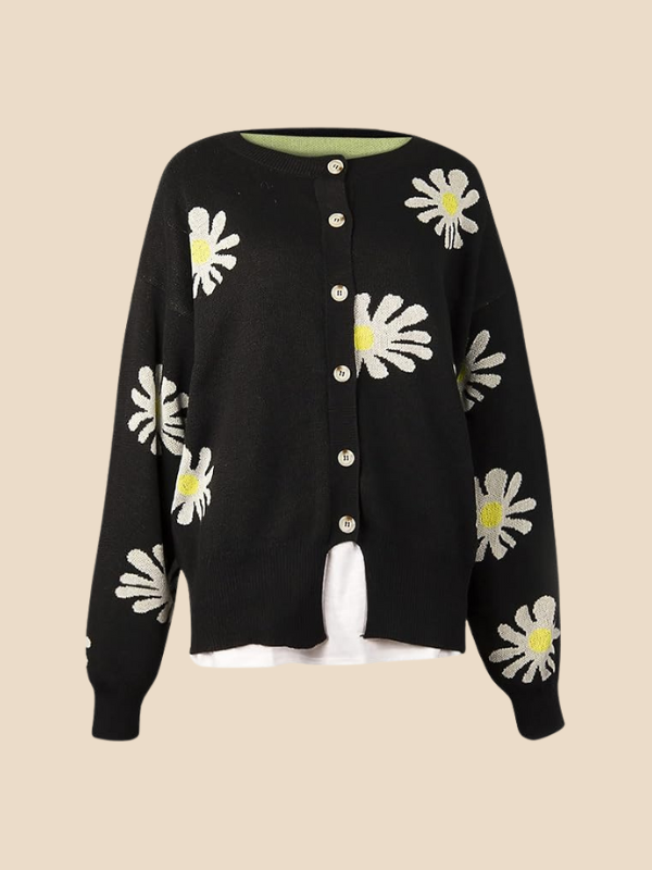Indiana | Daisy Print Cardigan for Women
