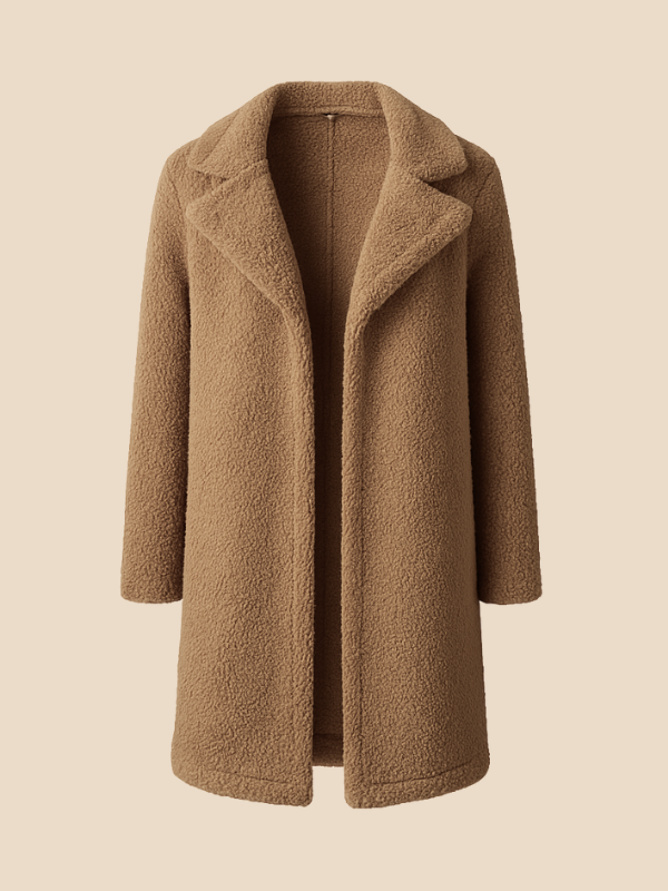 Cyrene | Women's Long Fleece Teddy Coat