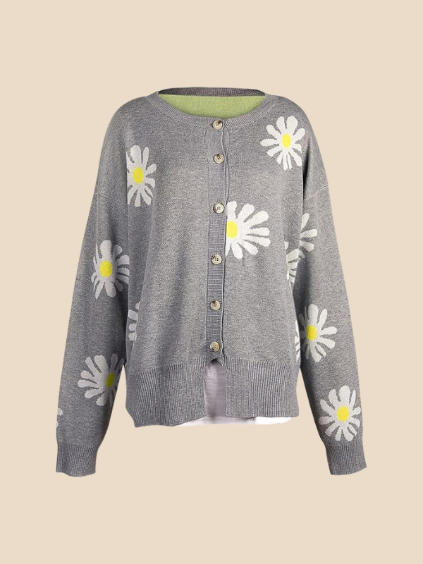 Indiana | Daisy Print Cardigan for Women