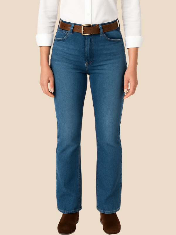 Maddison | Women's Retro Wide-Leg Jeans