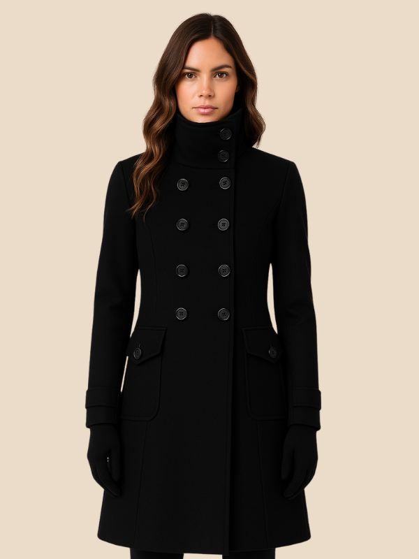 Thalia | Women's Single-Breasted Long Coat