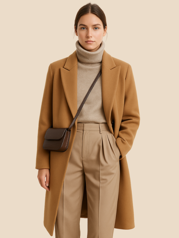 Rebecca | Women's Double-Breasted Woolen Suit Coat