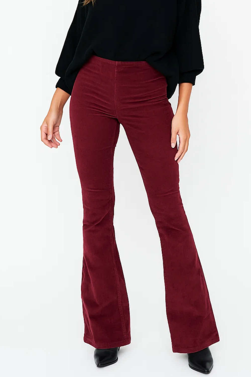 Flared High Waist Summer Trousers for Women