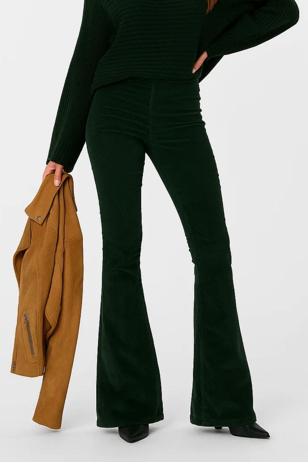 Flared High Waist Summer Trousers for Women