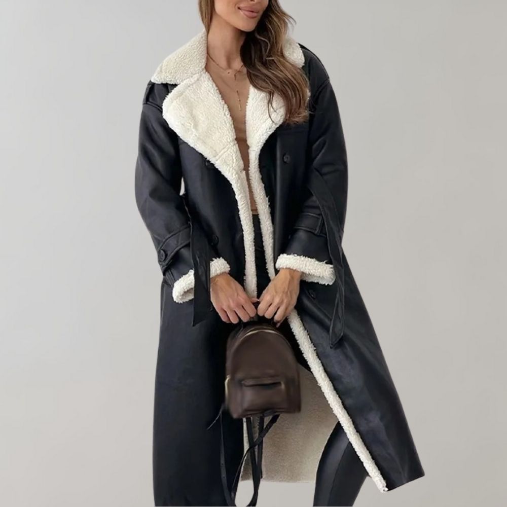 Elisia | Women's Long Faux Shearling Coat