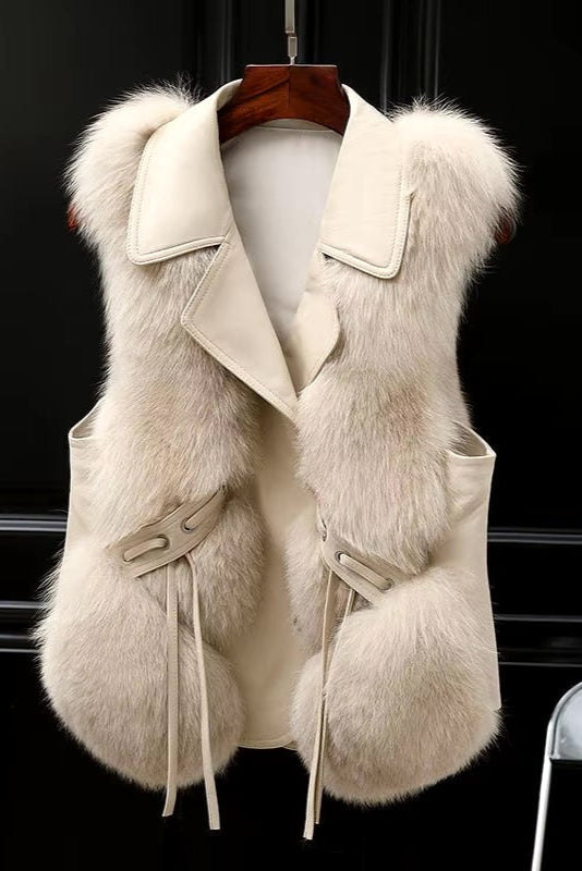 Abigail - Elegant Fur Sleeveless Vest
