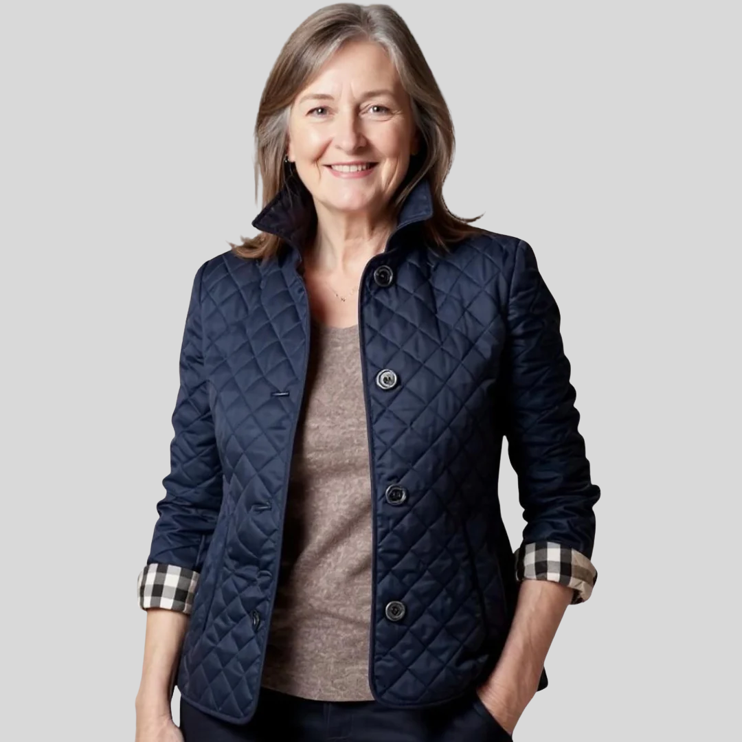 Elzie | Casual Quilted Jacket with Turned-Down Collar