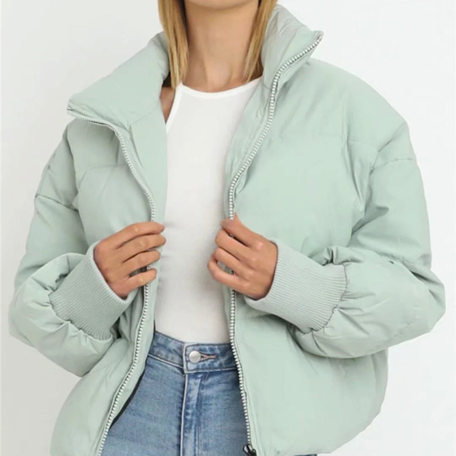 Catherine | Women's Cropped Puffer Jacket
