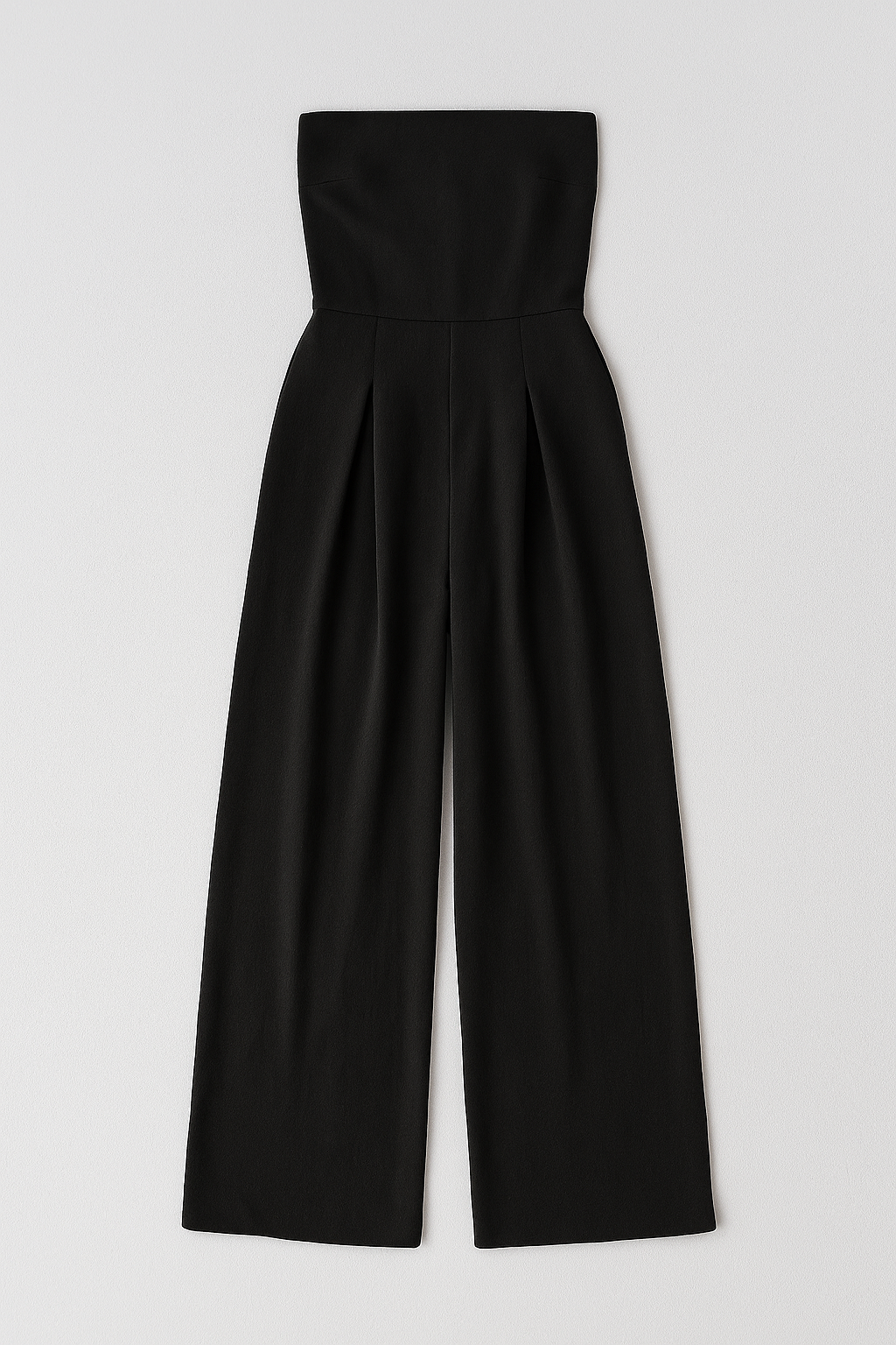 Strapless Jumpsuit with Wide Legs – Timeless Elegance in Black