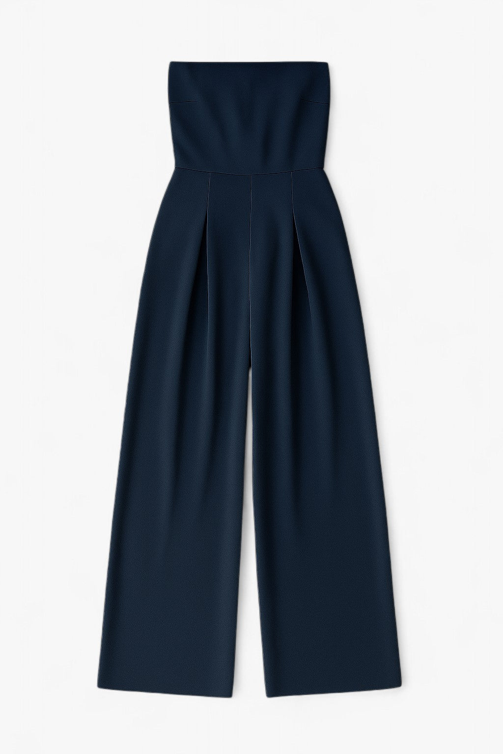 Strapless Wide Leg Jumpsuit – Modern Class in Dark Blue