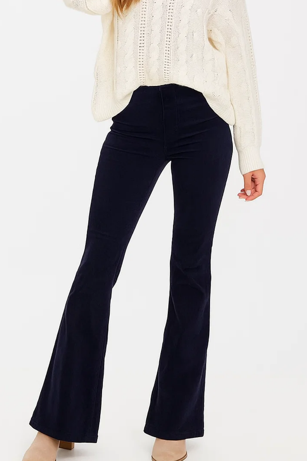 Flared High Waist Summer Trousers for Women