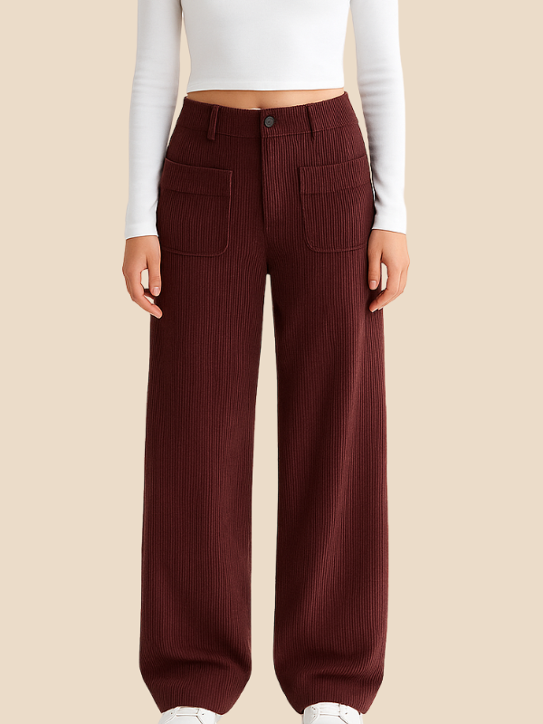 Maggie | Women's Corduroy Wide Leg Pants