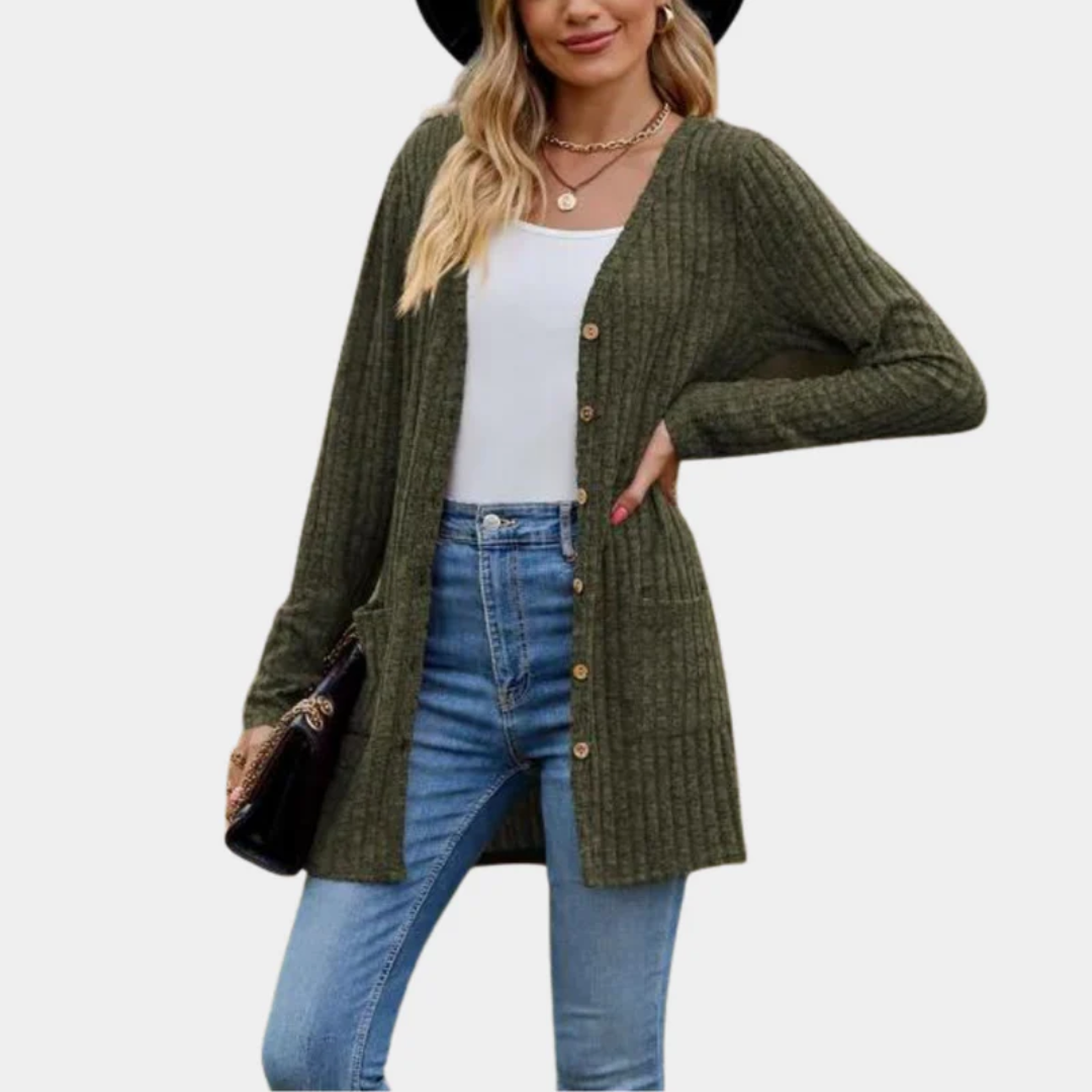 Savanna | Ribbed Knit Cardigan for Women