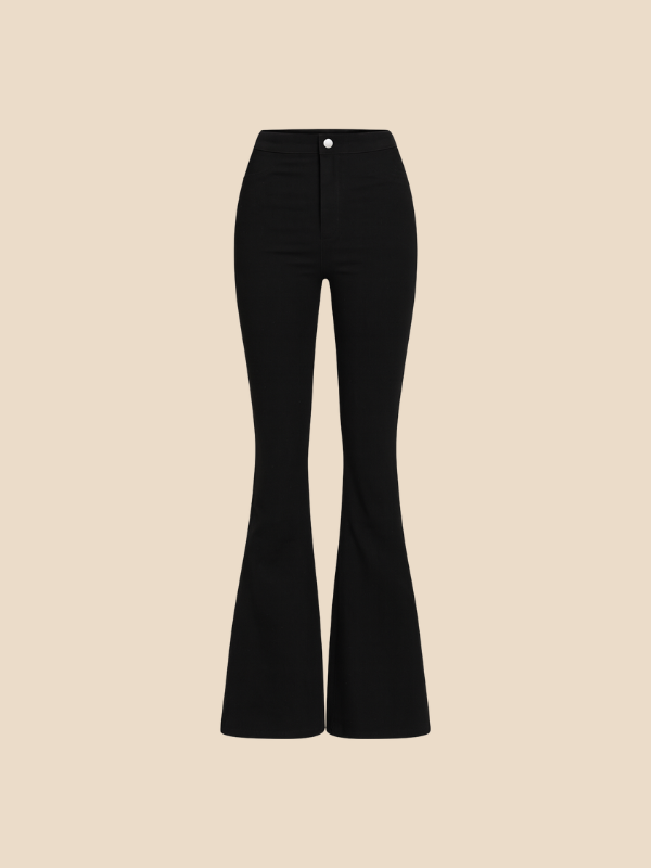 Elara | Women's Casual Curve Fit Bellbottoms