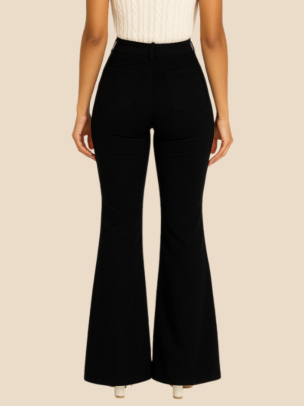 Elara | Women's Casual Curve Fit Bellbottoms