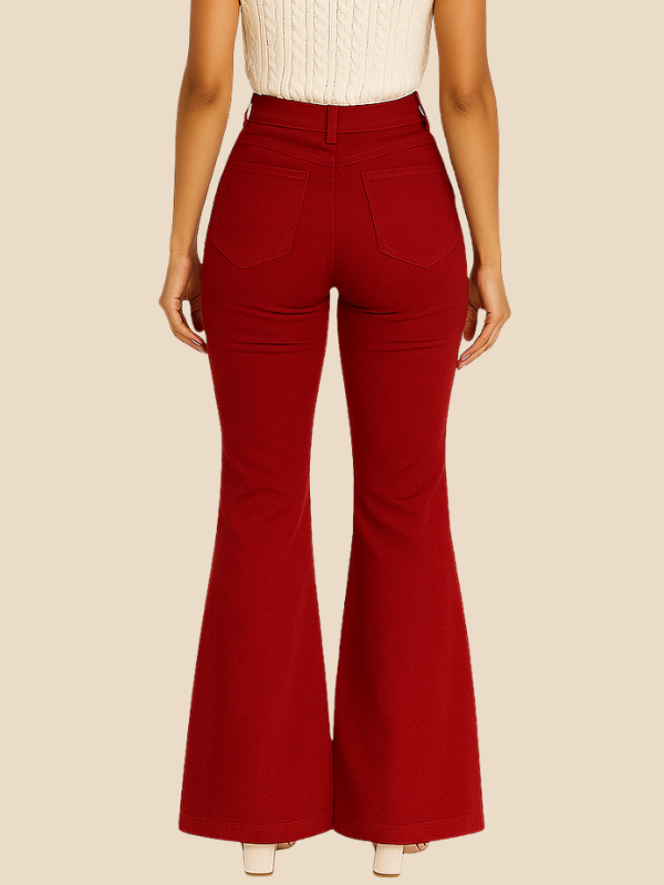 Elara | Women's Casual Curve Fit Bellbottoms