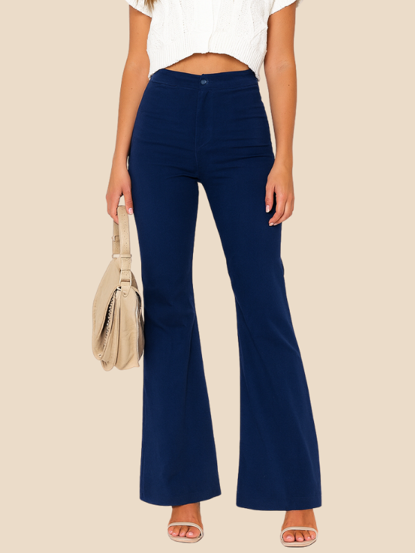 Elara | Women's Casual Curve Fit Bellbottoms