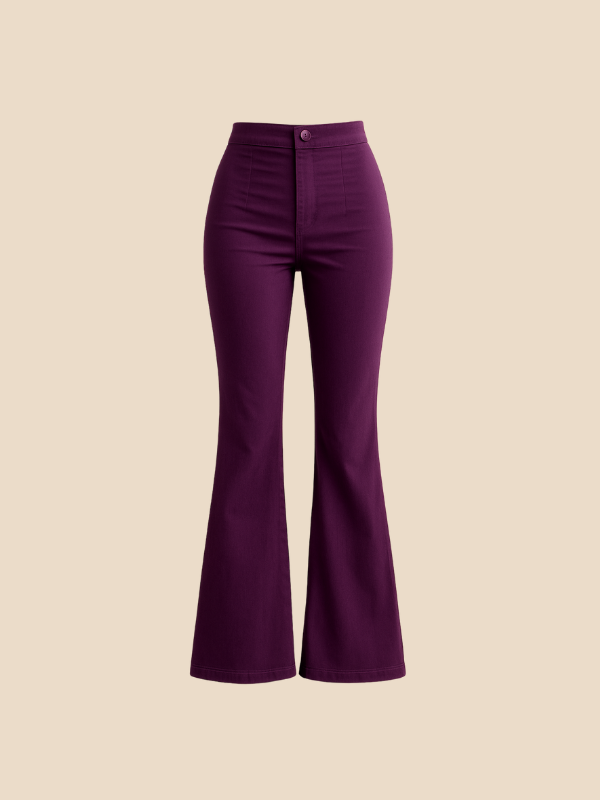 Elara | Women's Casual Curve Fit Bellbottoms