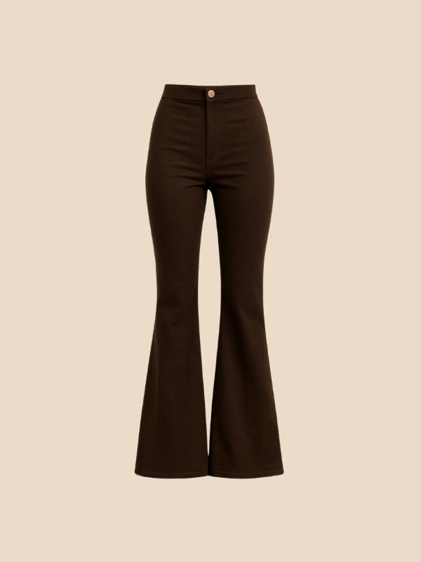 Elara | Women's Casual Curve Fit Bellbottoms