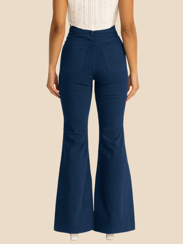 Elara | Women's Casual Curve Fit Bellbottoms
