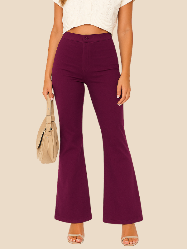 Elara | Women's Casual Curve Fit Bellbottoms