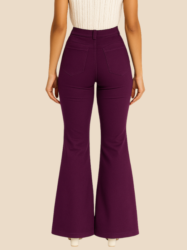 Elara | Women's Casual Curve Fit Bellbottoms