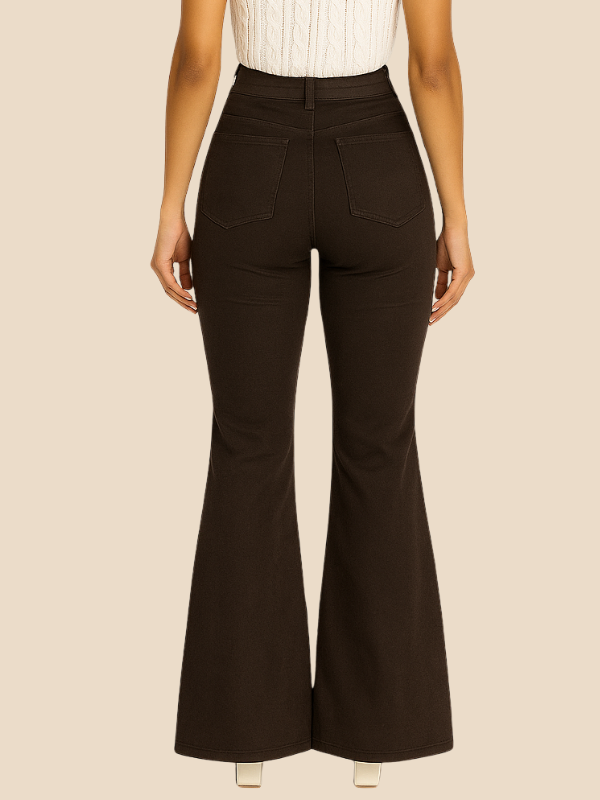Elara | Women's Casual Curve Fit Bellbottoms