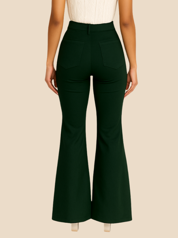 Elara | Women's Casual Curve Fit Bellbottoms