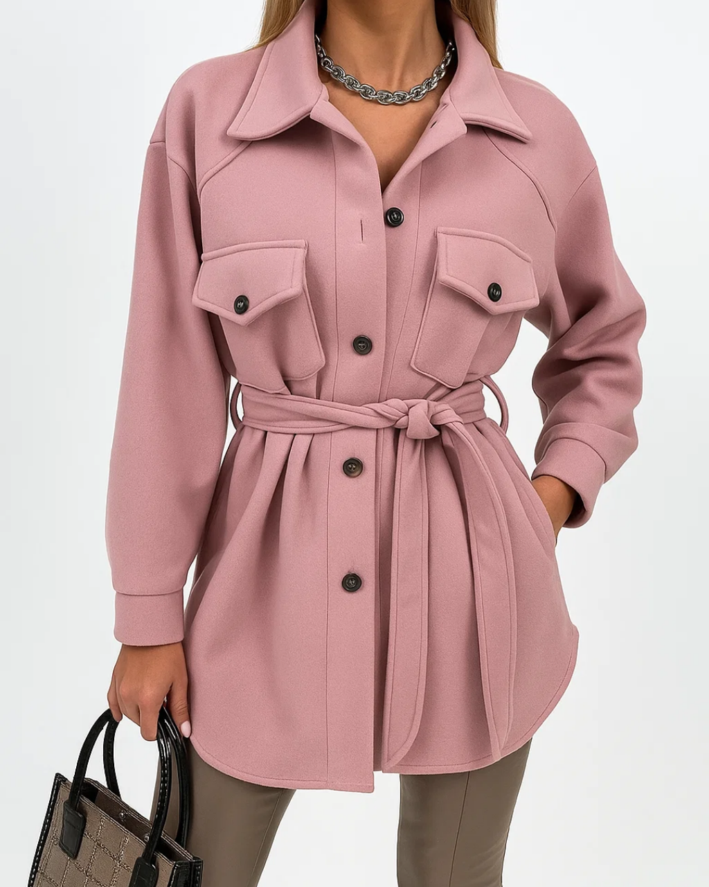 Women's Casual Overshirt Jacket