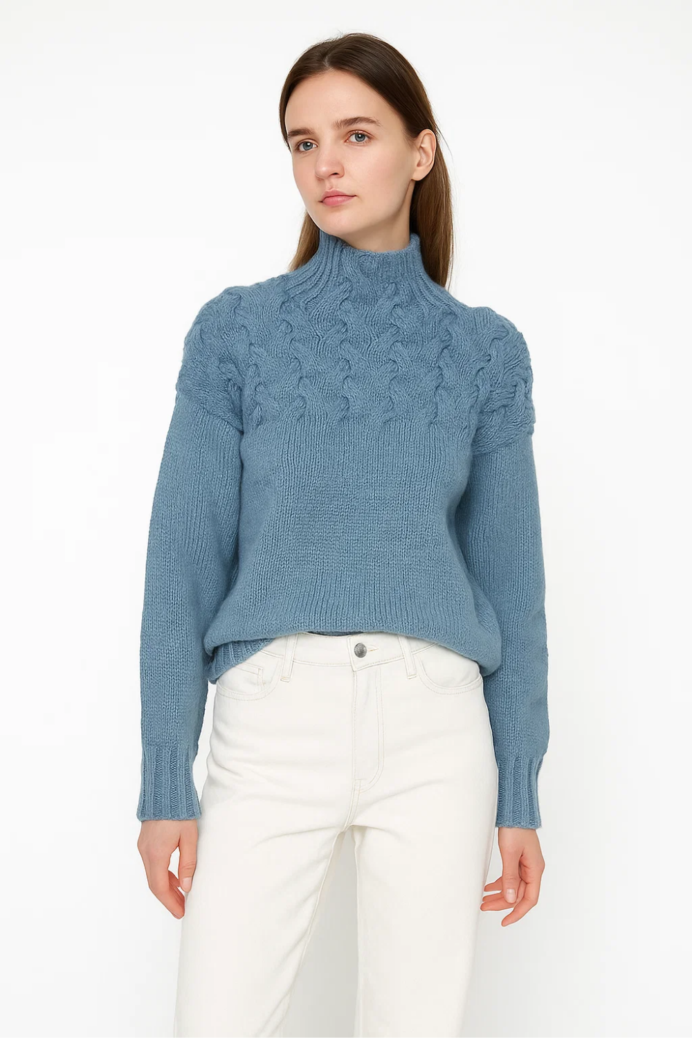 Women's Knitted Turtleneck Sweater