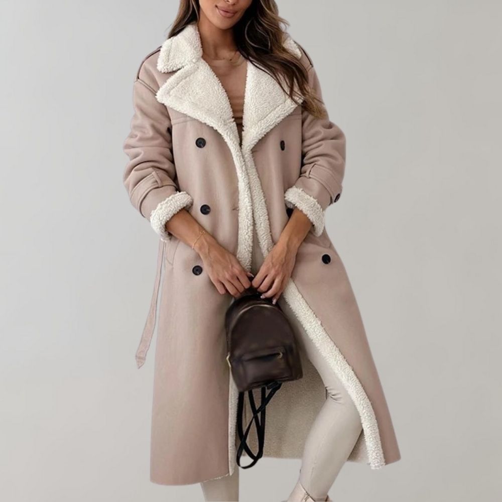 Elisia | Women's Long Faux Shearling Coat