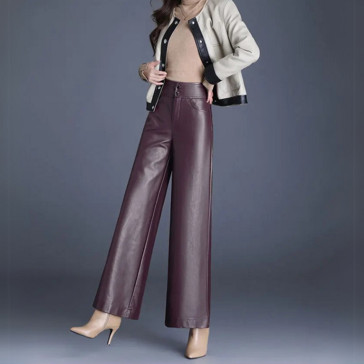 Abigail | Women's Statement Leather Trousers