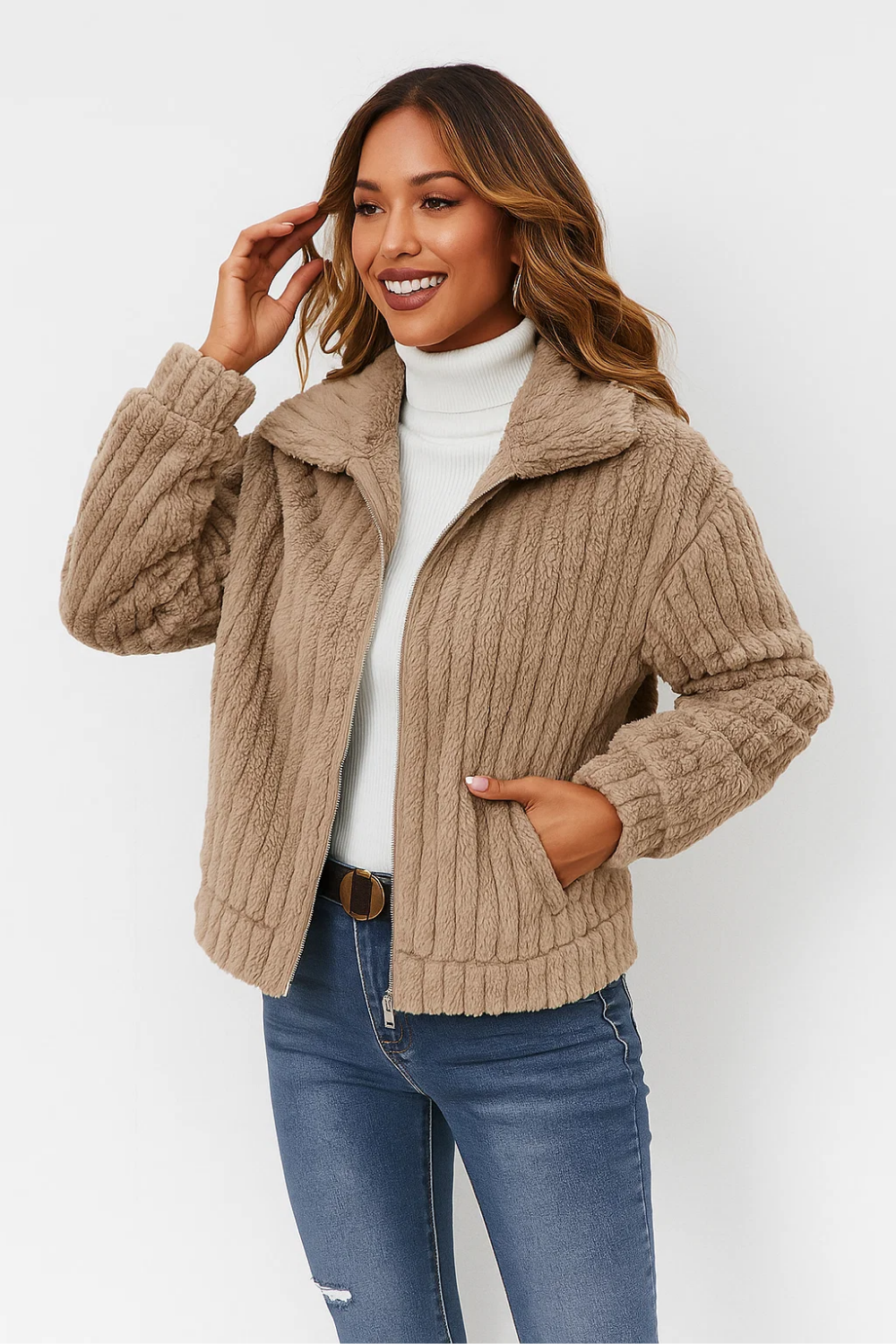 Warm Teddy Jacket for Women