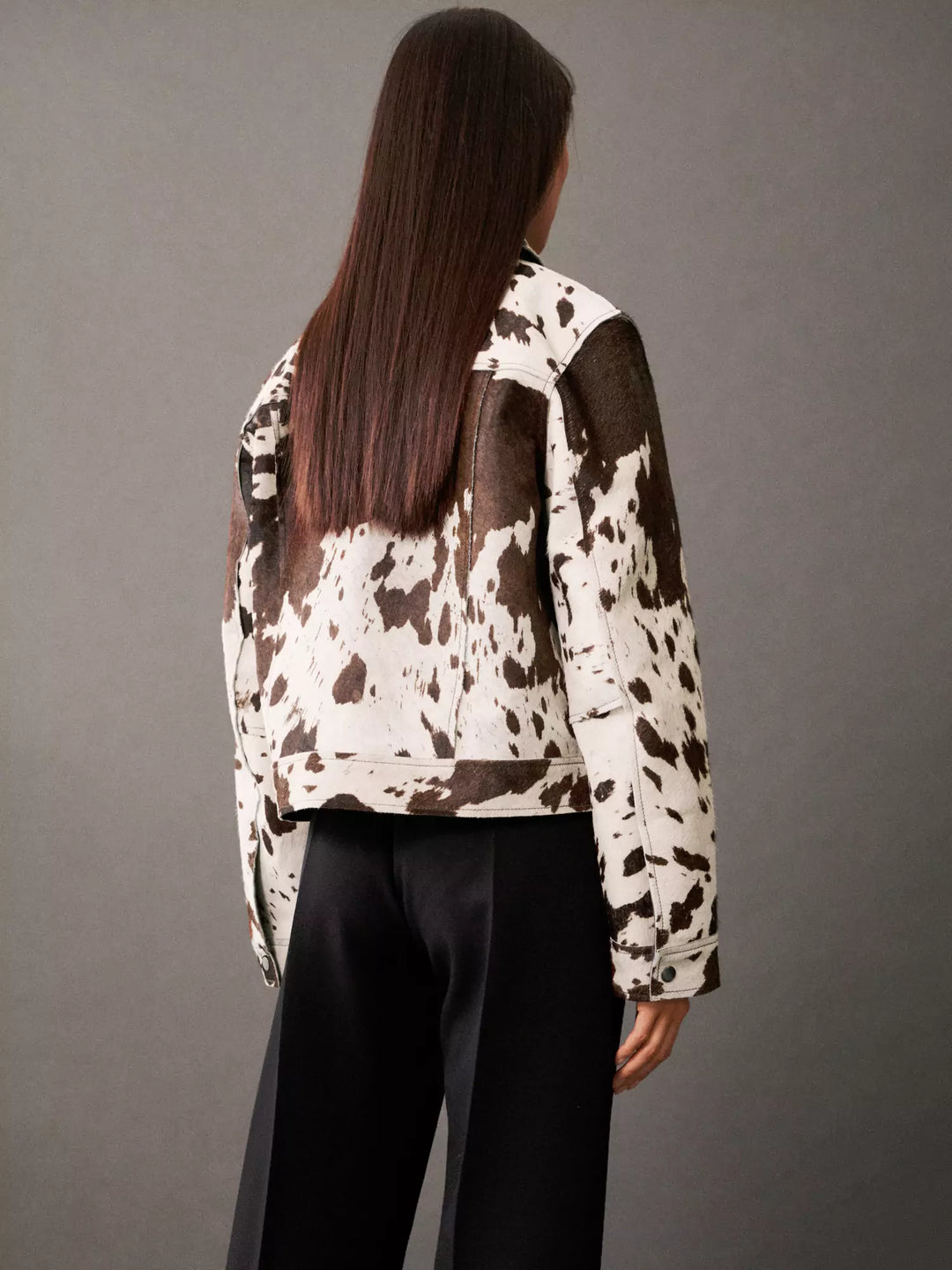 Lainey | Women's Printed Leather Jacket