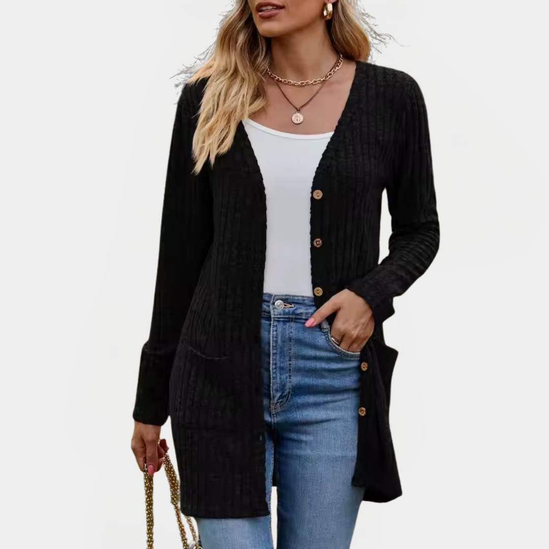 Savanna | Ribbed Knit Cardigan for Women