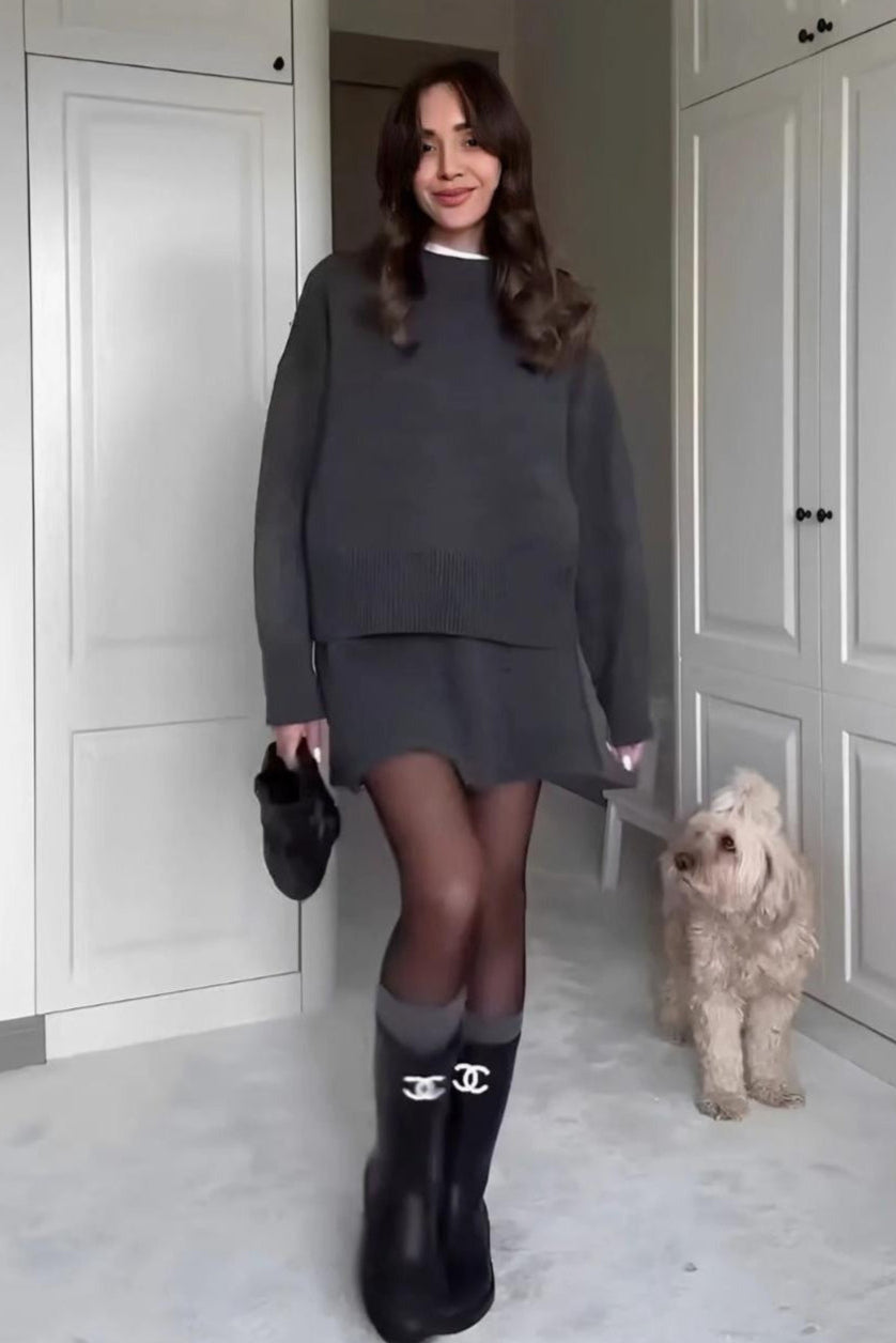 Heidi | Women's Elegant Outfit Sweater Skirt Set