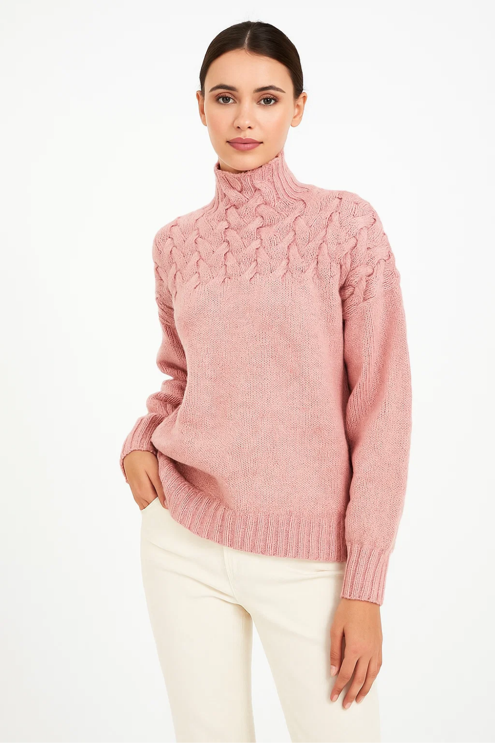 Women's Knitted Turtleneck Sweater