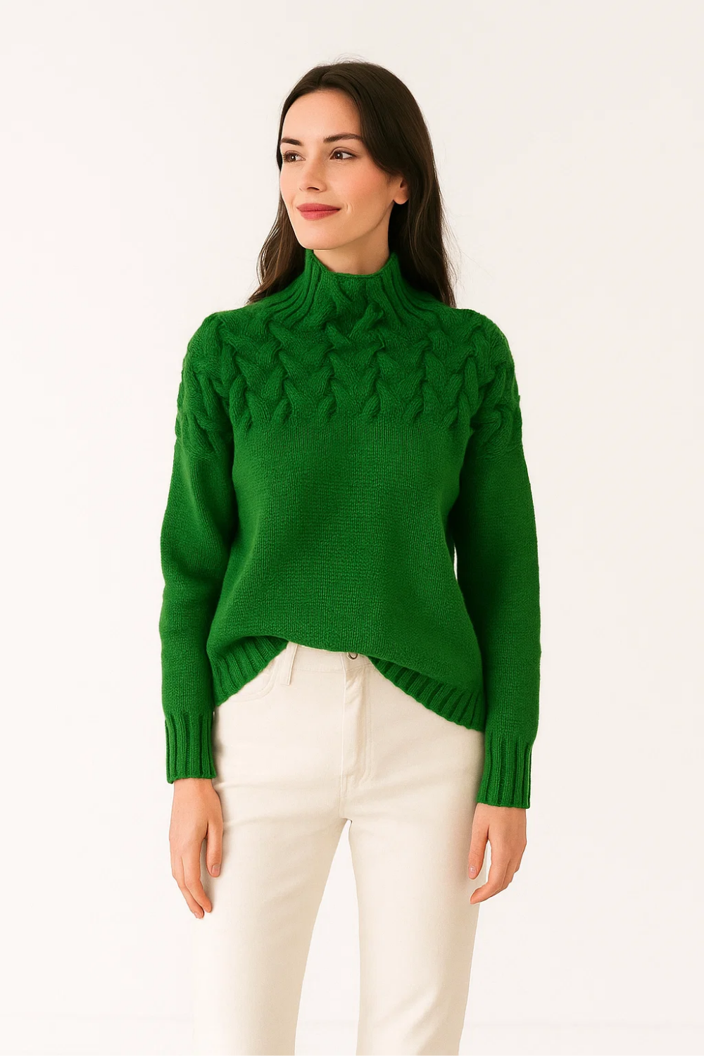 Women's Knitted Turtleneck Sweater