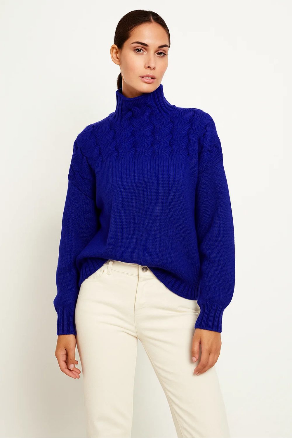 Women's Knitted Turtleneck Sweater