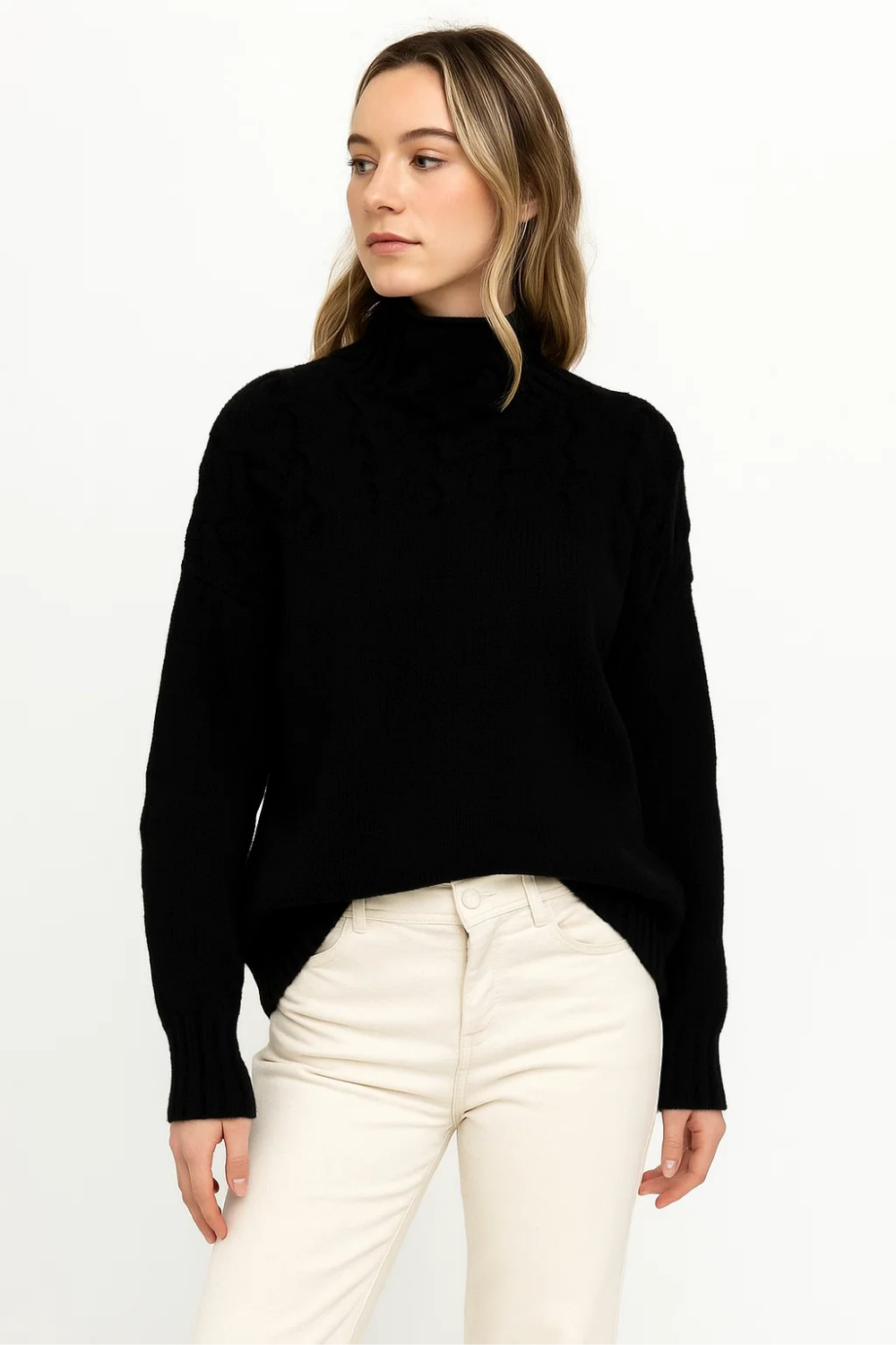 Women's Knitted Turtleneck Sweater