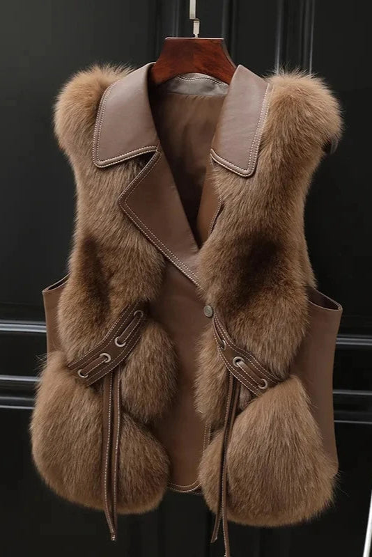 Abigail - Elegant Fur Sleeveless Vest