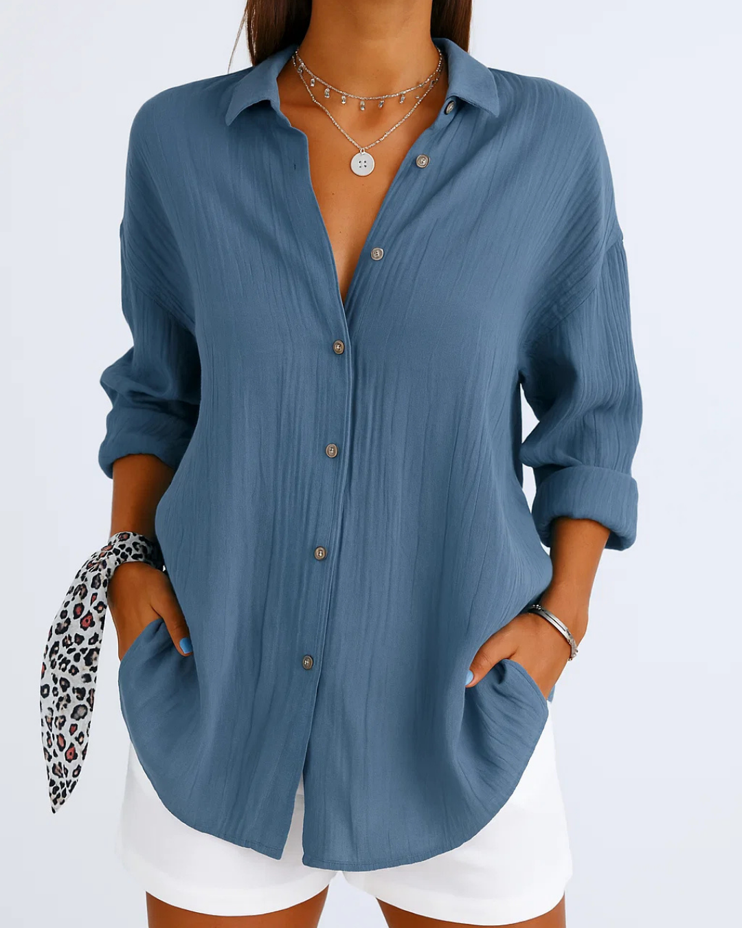 Women's Loose-Fitting Summer Blouse