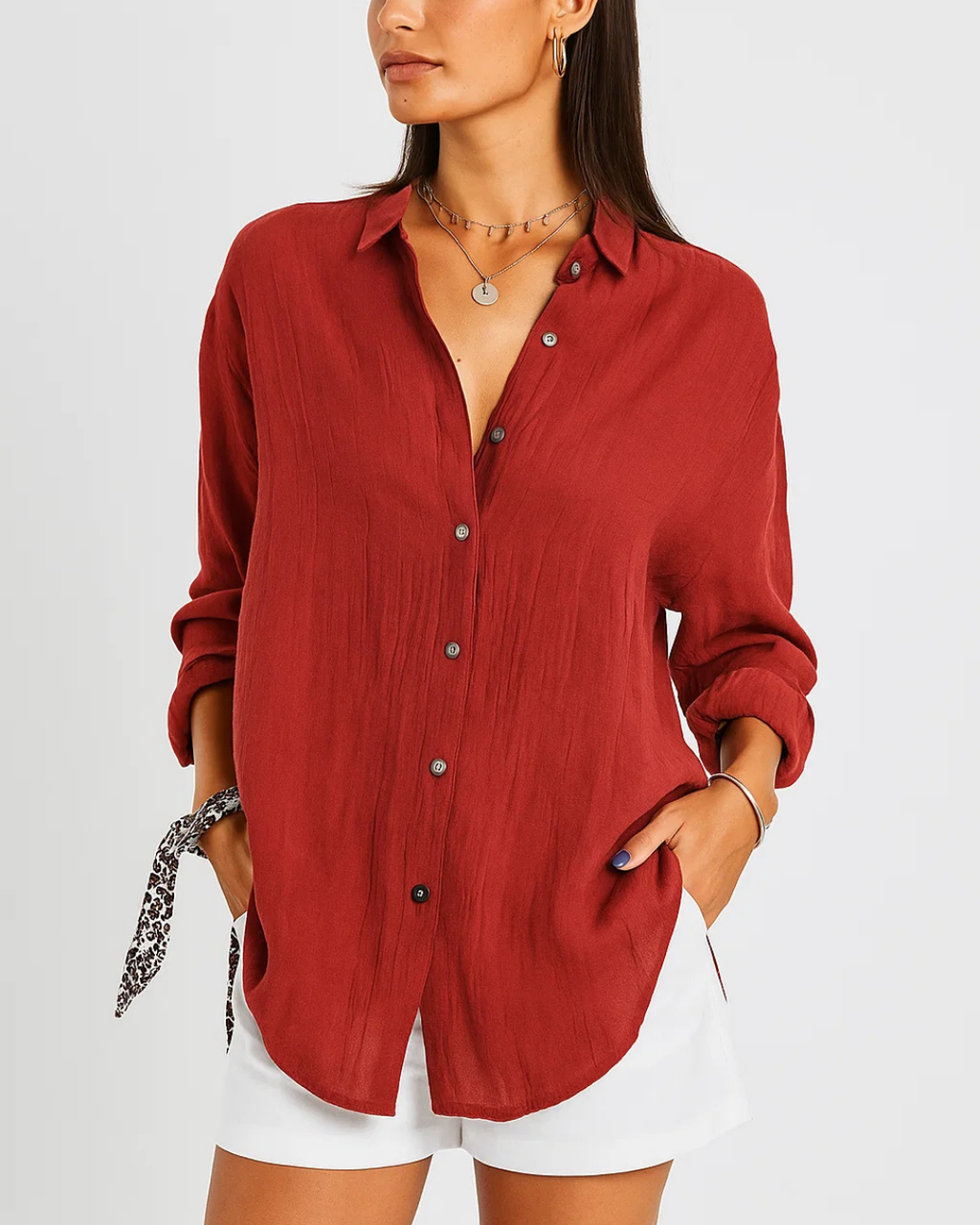 Women's Loose-Fitting Summer Blouse