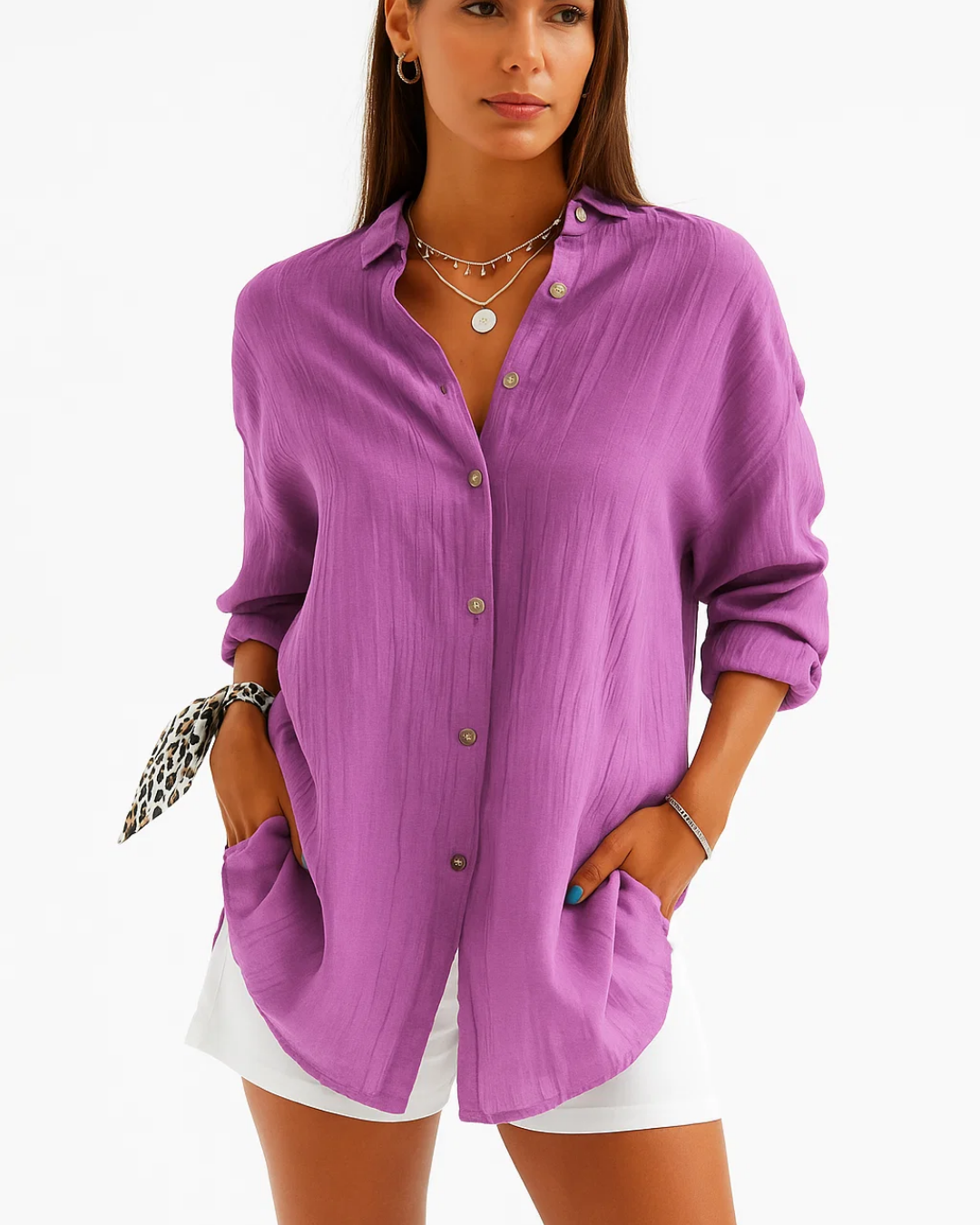 Women's Loose-Fitting Summer Blouse